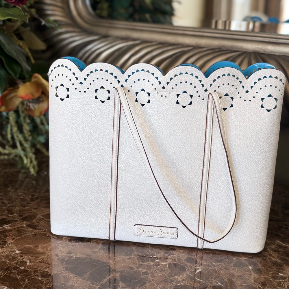 Draper James, NWT, Willow White Tote Bag